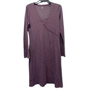 Horny Toad Toad&Co Dusty Purple Pinstripe Knit Dress